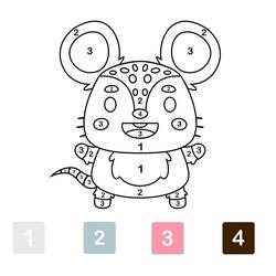 Dibujo para colorear: Coloreo Mágico Jardín de Infantes (Colorear por Números) #201531 - Dibujos para Colorear e Imprimir Gratis