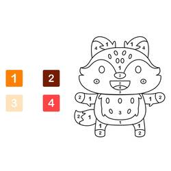 Dibujo para colorear: Coloreo Mágico Jardín de Infantes (Colorear por Números) #201533 - Dibujos para Colorear e Imprimir Gratis