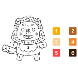 Dibujo para colorear: Coloreo Mágico Jardín de Infantes (Colorear por Números) #201538 - Dibujos para Colorear e Imprimir Gratis