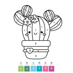 Dibujo para colorear: Coloreo Mágico Jardín de Infantes (Colorear por Números) #201541 - Dibujos para Colorear e Imprimir Gratis