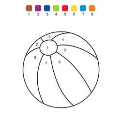 Dibujo para colorear: Coloreo Mágico Jardín de Infantes (Colorear por Números) #201543 - Dibujos para Colorear e Imprimir Gratis