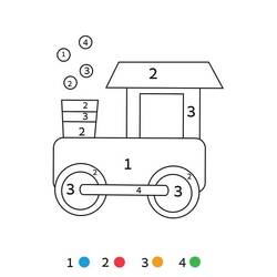 Dibujo para colorear: Coloreo Mágico Jardín de Infantes (Colorear por Números) #201544 - Dibujos para Colorear e Imprimir Gratis