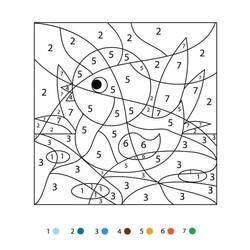 Dibujo para colorear: Coloreo Mágico Jardín de Infantes (Colorear por Números) #201546 - Dibujos para Colorear e Imprimir Gratis