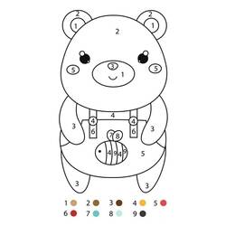 Dibujo para colorear: Coloreo Mágico Jardín de Infantes (Colorear por Números) #201547 - Dibujos para Colorear e Imprimir Gratis