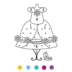 Dibujo para colorear: Coloreo Mágico Jardín de Infantes (Colorear por Números) #201552 - Dibujos para Colorear e Imprimir Gratis