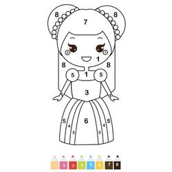Dibujo para colorear: Coloreo Mágico Jardín de Infantes (Colorear por Números) #201556 - Dibujos para Colorear e Imprimir Gratis