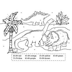 Dibujos para colorear: Dinosaurio Mágico - Dibujos para Colorear e Imprimir Gratis