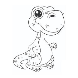 Dibujo para colorear: Dinosaurios Colorear por Números (Colorear por Números) #177957 - Dibujos para Colorear e Imprimir Gratis