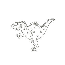 Dibujo para colorear: Dinosaurios Colorear por Números (Colorear por Números) #177958 - Dibujos para Colorear e Imprimir Gratis