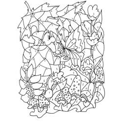 Dibujo para colorear: Flores Colorear por Números (Colorear por Números) #177988 - Dibujos para Colorear e Imprimir Gratis