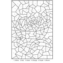 Dibujos para colorear: Frutas Colorear por Números - Dibujos para Colorear e Imprimir Gratis