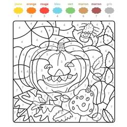 Dibujo para colorear: Halloween Mágico (Colorear por Números) #198021 - Dibujos para Colorear e Imprimir Gratis