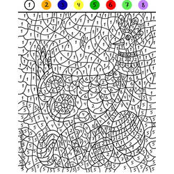 Dibujo para colorear: Mágico Difícil (Colorear por Números) #216657 - Dibujos para Colorear e Imprimir Gratis