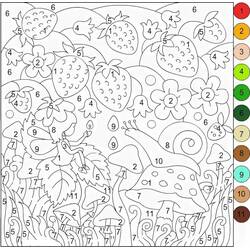 Dibujo para colorear: Mágico Difícil (Colorear por Números) #216666 - Dibujos para Colorear e Imprimir Gratis