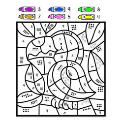 Dibujo para colorear: Mágico Jardín de Infantes (Colorear por Números) #180173 - Dibujos para Colorear e Imprimir Gratis