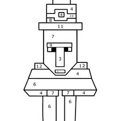 Dibujo para colorear: Minecraft Colorear por Números (Colorear por Números) #177929 - Dibujos para Colorear e Imprimir Gratis