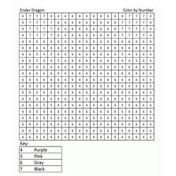 Dibujo para colorear: Minecraft Colorear por Números (Colorear por Números) #177932 - Dibujos para Colorear e Imprimir Gratis