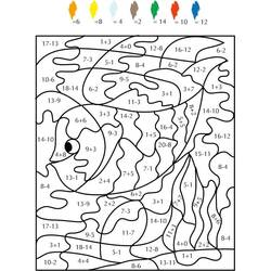 Dibujos para colorear: Resta Mágica - Dibujos para Colorear e Imprimir Gratis