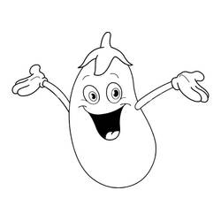 Dibujo para colorear: Berenjena (Comida y Nutrición) #207476 - Dibujos para Colorear e Imprimir Gratis