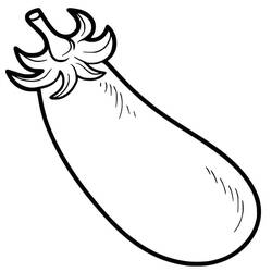 Dibujo para colorear: Berenjena (Comida y Nutrición) #207477 - Dibujos para Colorear e Imprimir Gratis