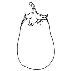 Dibujo para colorear: Berenjena (Comida y Nutrición) #207480 - Dibujos para Colorear e Imprimir Gratis