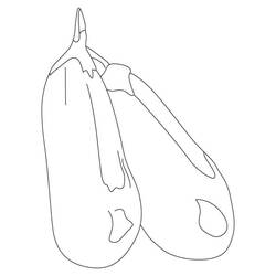 Dibujo para colorear: Berenjena (Comida y Nutrición) #207484 - Dibujos para Colorear e Imprimir Gratis