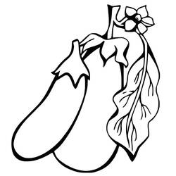 Dibujo para colorear: Berenjena (Comida y Nutrición) #207485 - Dibujos para Colorear e Imprimir Gratis