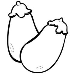 Dibujo para colorear: Berenjena (Comida y Nutrición) #207489 - Dibujos para Colorear e Imprimir Gratis