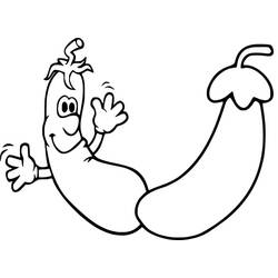 Dibujo para colorear: Berenjena (Comida y Nutrición) #207496 - Dibujos para Colorear e Imprimir Gratis