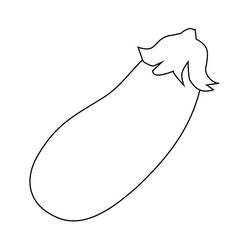 Dibujo para colorear: Berenjena (Comida y Nutrición) #207497 - Dibujos para Colorear e Imprimir Gratis