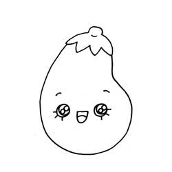 Dibujo para colorear: Berenjena (Comida y Nutrición) #207498 - Dibujos para Colorear e Imprimir Gratis