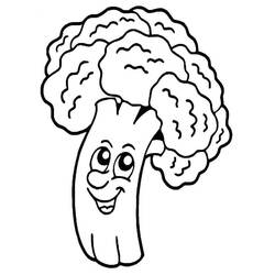 Dibujos para colorear: Brócoli - Dibujos para Colorear e Imprimir Gratis