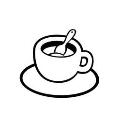 Dibujos para colorear: Café - Dibujos para Colorear e Imprimir Gratis