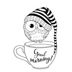 Dibujo para colorear: Café (Comida y Nutrición) #210516 - Dibujos para Colorear e Imprimir Gratis