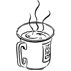 Dibujo para colorear: Café (Comida y Nutrición) #210517 - Dibujos para Colorear e Imprimir Gratis