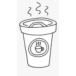 Dibujo para colorear: Café (Comida y Nutrición) #210521 - Dibujos para Colorear e Imprimir Gratis