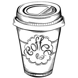 Dibujo para colorear: Café (Comida y Nutrición) #210524 - Dibujos para Colorear e Imprimir Gratis