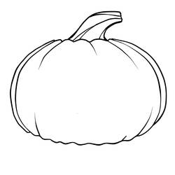 Dibujo para colorear: Calabaza (Comida y Nutrición) #166819 - Dibujos para Colorear e Imprimir Gratis