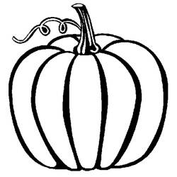 Dibujo para colorear: Calabaza (Comida y Nutrición) #166824 - Dibujos para Colorear e Imprimir Gratis