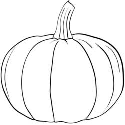 Dibujo para colorear: Calabaza (Comida y Nutrición) #166828 - Dibujos para Colorear e Imprimir Gratis