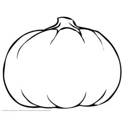 Dibujo para colorear: Calabaza (Comida y Nutrición) #166851 - Dibujos para Colorear e Imprimir Gratis