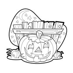 Dibujo para colorear: Calabaza (Comida y Nutrición) #166899 - Dibujos para Colorear e Imprimir Gratis