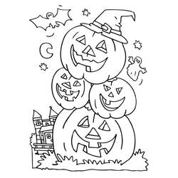 Dibujo para colorear: Calabaza (Comida y Nutrición) #167071 - Dibujos para Colorear e Imprimir Gratis