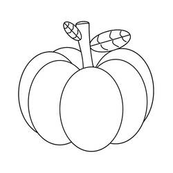 Dibujo Calabaza (Comida y Nutrición) #212165 para imprimir y colorear