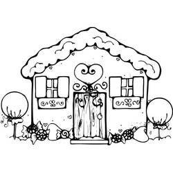 Dibujo para colorear: Casa de Jengibre (Comida y Nutrición) #199220 - Dibujos para Colorear e Imprimir Gratis