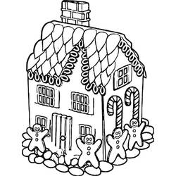 Dibujo para colorear: Casa de Jengibre (Comida y Nutrición) #199224 - Dibujos para Colorear e Imprimir Gratis