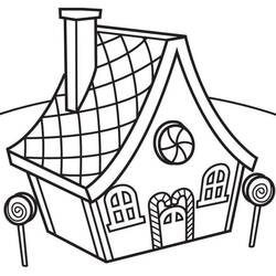 Dibujos para colorear: Casa de Jengibre - Dibujos para Colorear e Imprimir Gratis