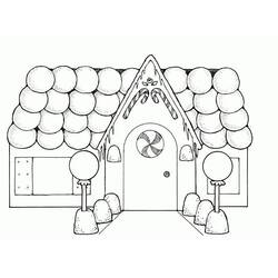 Dibujo para colorear: Casa de Jengibre (Comida y Nutrición) #199226 - Dibujos para Colorear e Imprimir Gratis