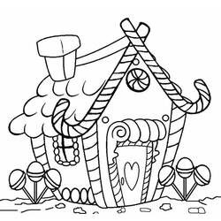 Dibujo para colorear: Casa de Jengibre (Comida y Nutrición) #199227 - Dibujos para Colorear e Imprimir Gratis