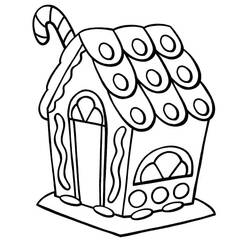 Dibujo para colorear: Casa de Jengibre (Comida y Nutrición) #199228 - Dibujos para Colorear e Imprimir Gratis
